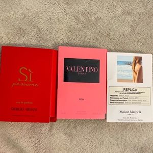 Giorgio Armani, Valentino, Maison Margiela samples